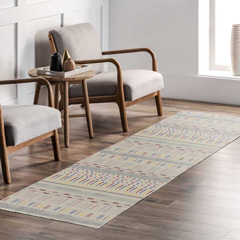 Tapis Zyir avec envers antidérapant, Rectangle 4 pi x 5 pi 11 po