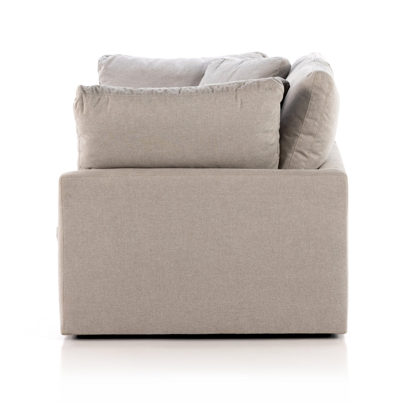 Bodie 2 Piece Sectional Sofa-Dstn Flannel, Destin Flannel Performance Weave