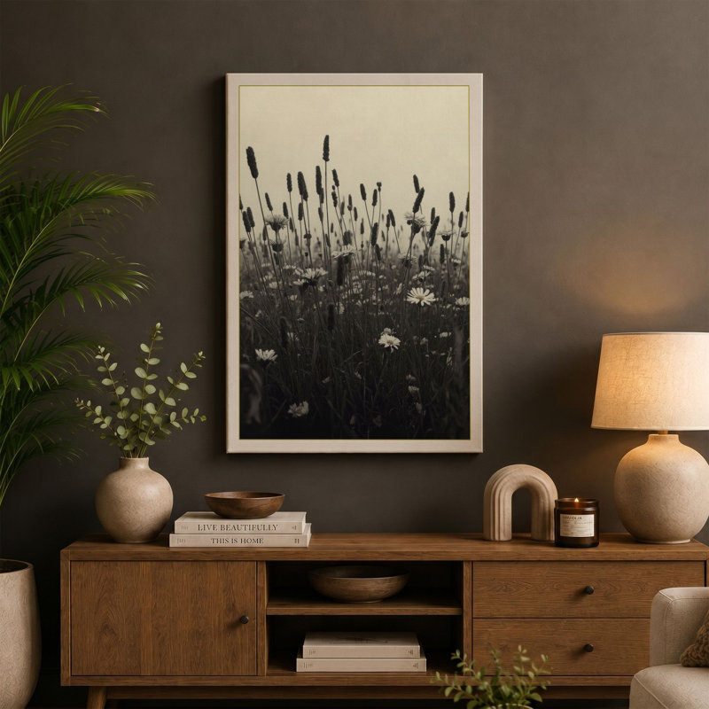 Quiet Marsh Scandinavian - Wrapped Canvas, 36x24 - 91.4 x 61.0 cm, White Border