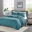 Ensemble de courtepointe 2 pièces bleu sarcelle simple / simple TG-119313477-119313478