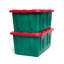 HOMZ Durabilt, bacs de rangement en plastique robustes avec couvercles-126251022-126282127