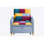 Canapé-lit convertible, fauteuil réglable avec coussin, fauteuil multifonctionnel en velours doux pour le salon, le dortoir, un appartement, une chambre ou un bureau