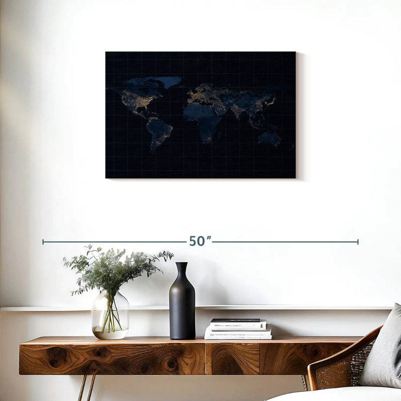 Carte du monde Aliaz, H 20 po x l 30 po