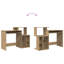 Desk With Storage 120.5X44x88.5 Cm Engineered Wood-785422174