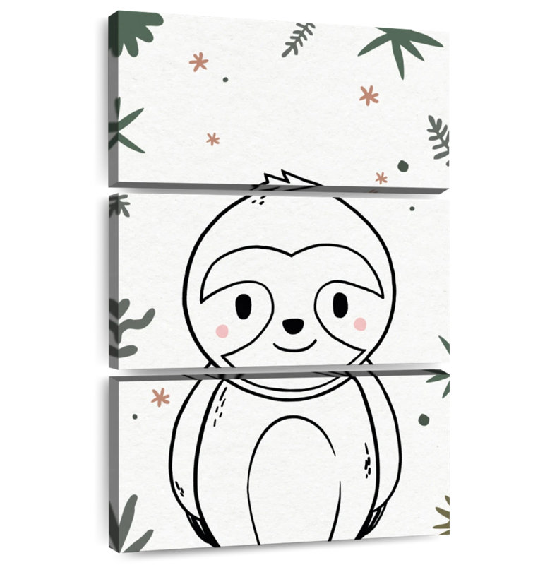Paresseux pour chambre de bébé Ashelle, H 65 po x l 42 po