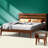 2-Pcs Bedroom Set Callisto – Solid Wood Platform Bed Frame & Matching Nightstand. Mid-Century Modern Farmhouse. 800 lbs Capacity. No Box Spring Needed-1556730011-1556730012