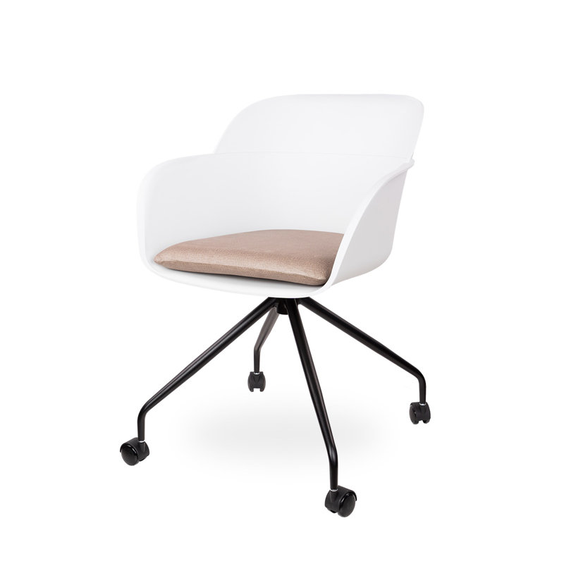 Koeninger 48cm H Armchair, Ivory White