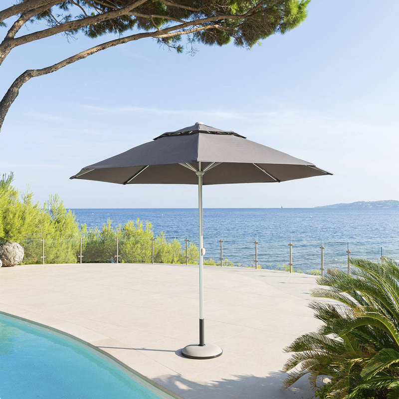 Conerly 330cm Market Parasol, Grey