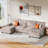 3-Piece Modular Upholstered Sectional Couch-83089863