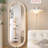 Oval Manufactured Wood Full Length Mirrors