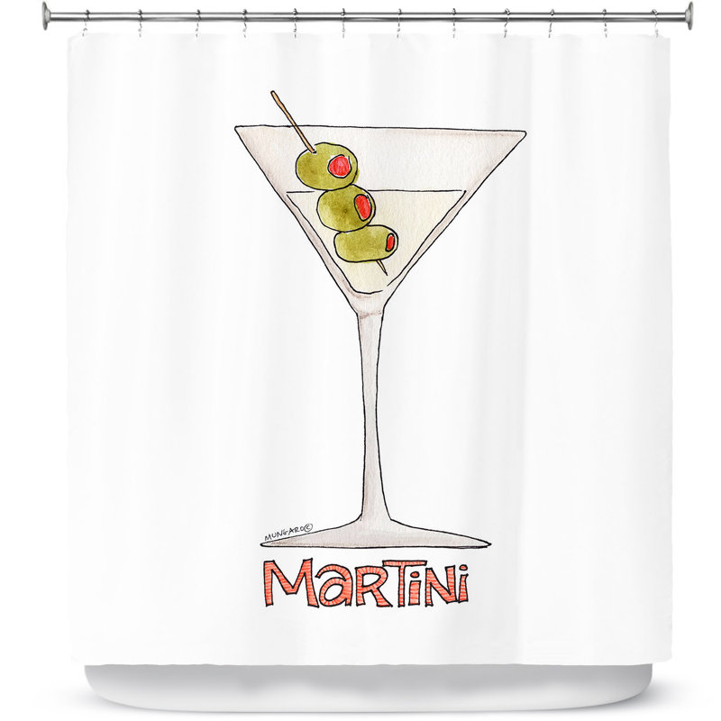 Rideau de douche simple martini