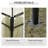 10' X 13' Patio Gazebo Canopy, Double Vented Roof, Steel Frame, Curtain Sidewalls, Outdoor Sun Shade Shelter For Garden, Lawn, Backyard, Deck-111468249
