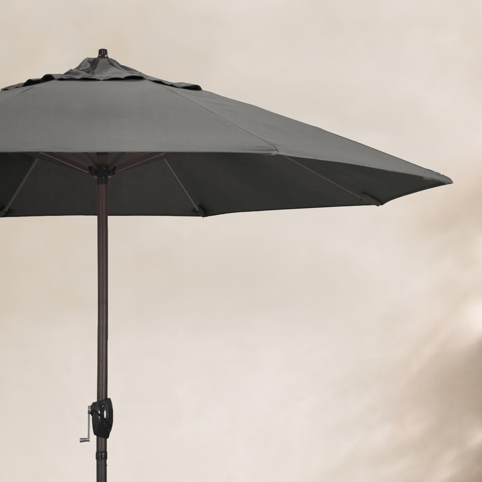 9' Market Sunbrella Umbrella, Canvas Charcoal Sunbrella® Canvas