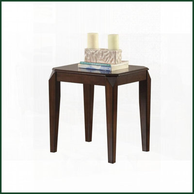 Walnut Coffee Table with Tapered Legs - Stable Durable Transitional Style for Living/Dining Space
