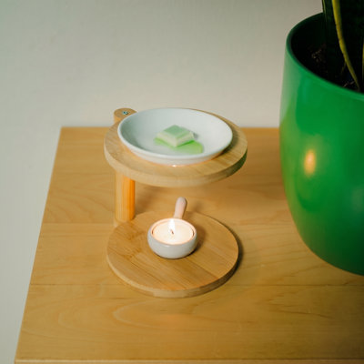 Bamboo Wax Melt Burner