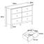 Henley 3 + 3 Chest of Drawers, Wide, Oak-Effect Finish, Metal Runners