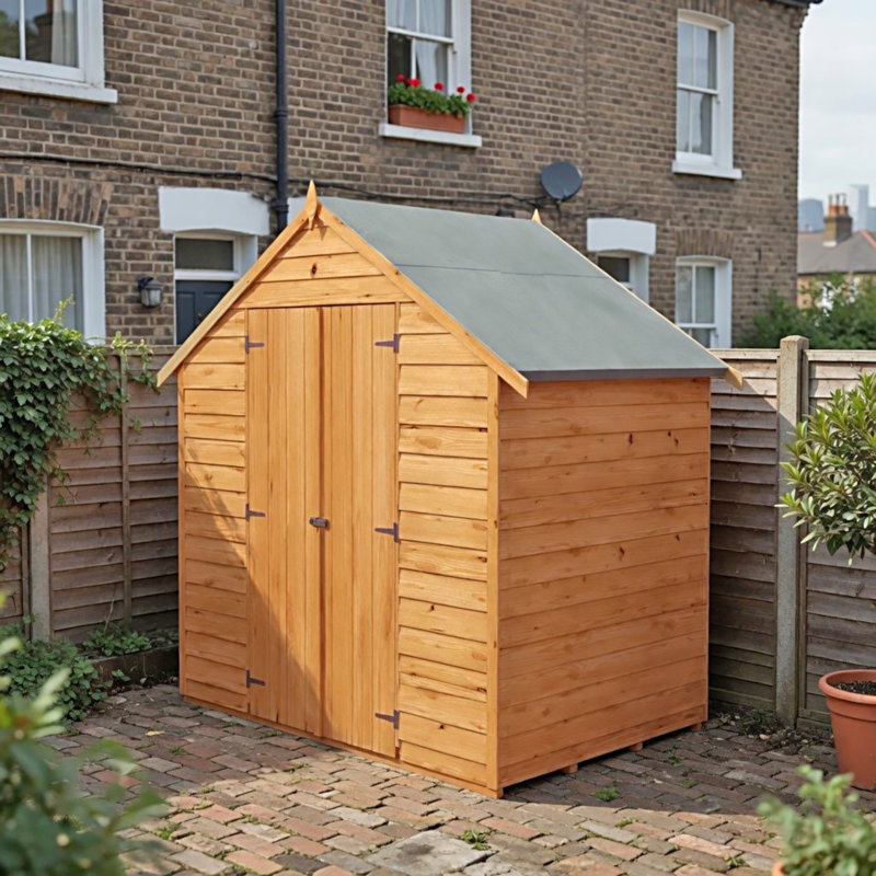 Garden Value Overlap Shed 4 x 6 with Double Door, Yes