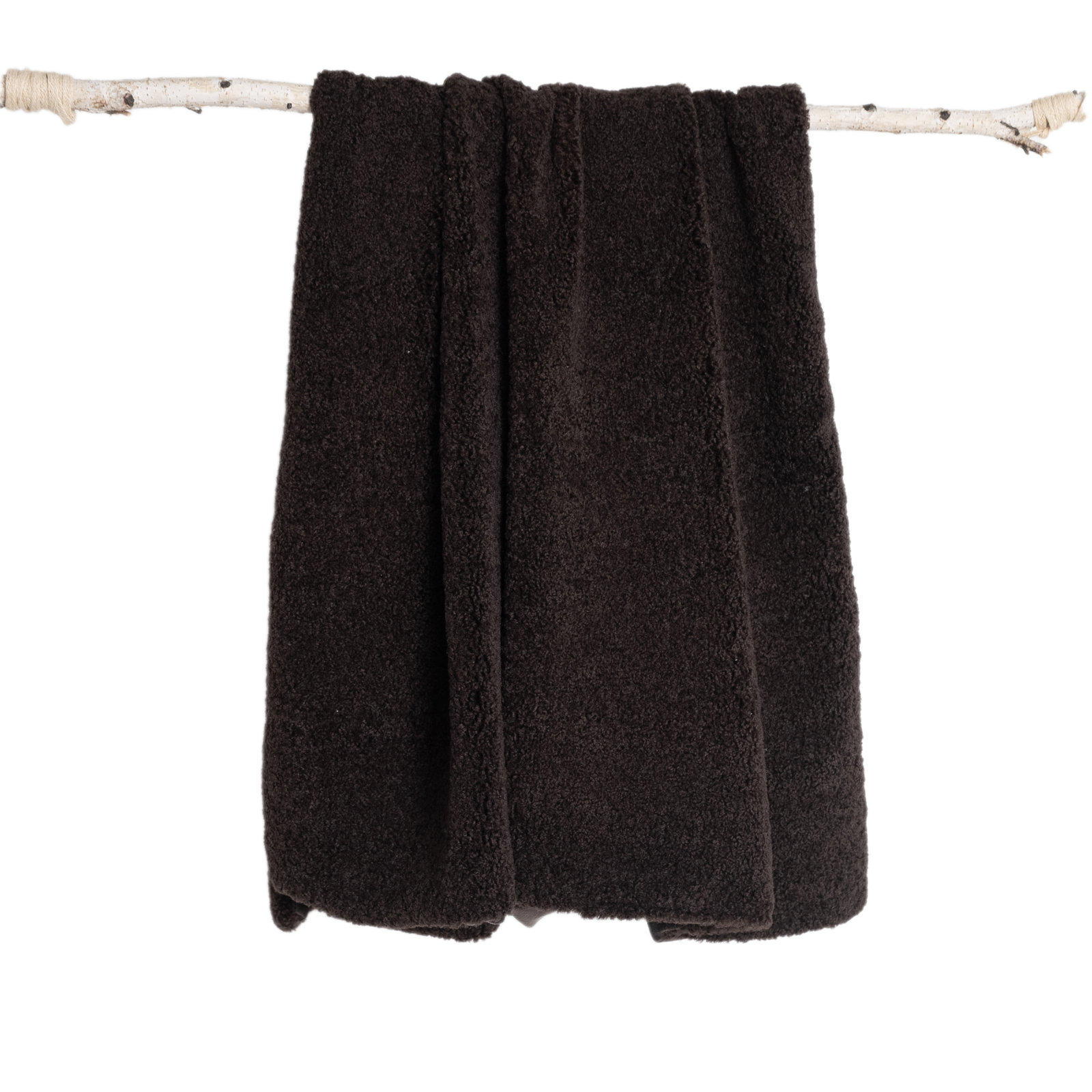 Sherpalux Throw Blanket, Hot Fudge