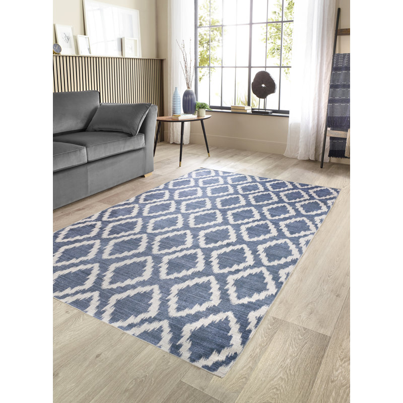 Ascutney Geometric Chenille Area Rug, Rectangle 160 x 230cm