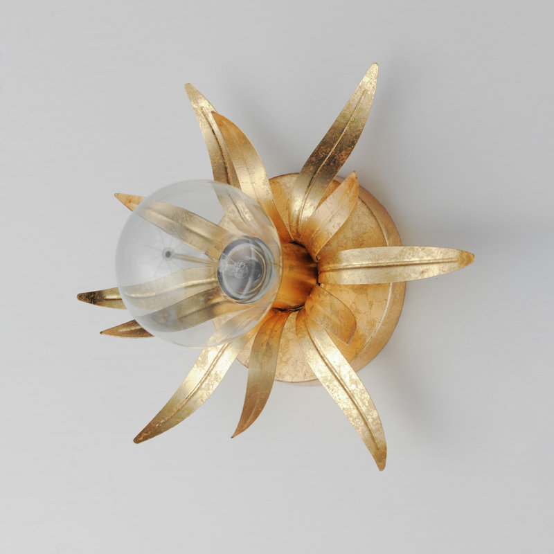 Paloma-Wall Sconce, Gold Leaf