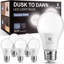 Ampoule A19 E26 de 60 watts à culot vers le bas avec capteur de duvet et lumière du jour 5000K (paquet de 6)-125782396