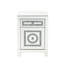 Table d'appoint en miroir et en faux diamants pour un usage domestique - 2 tiroirs de rangement, H 26 po x l 18 po x P 14 po, avec motif 14 po, poids 46 lb