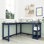 Bureau en coin Peytin avec tablettes