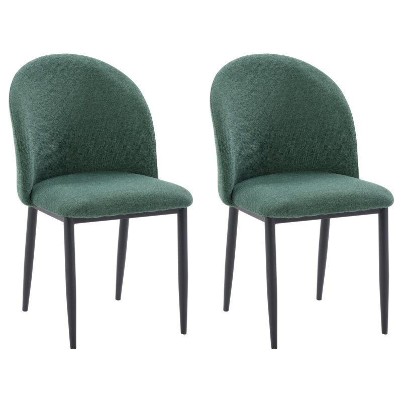 Chaise d'appoint Corrigan Studio® Nash avec pieds noirs, Vert foncé