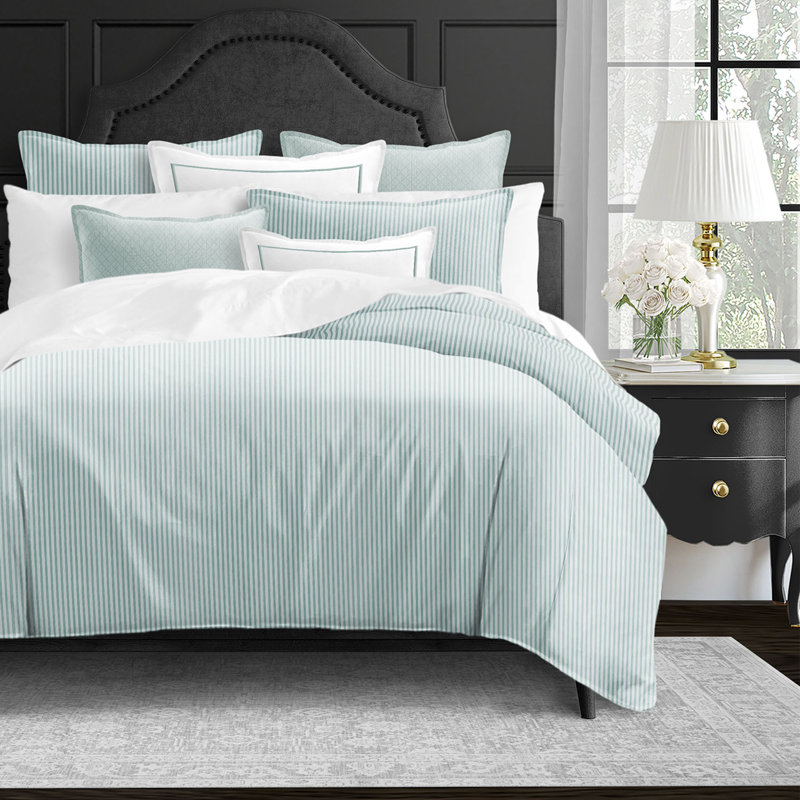 Glacier White Cotton Twin Coverlet Set with Pillow Shams