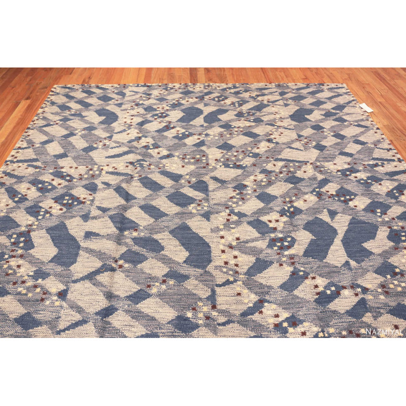 Scandinavian One-of-a-Kind Rectangle 10'3" X 14'6" Area Rug