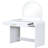 White 39" Bedroom Makeup Vanity Table. Touch Screen Lighted Mirror And Drawer. Curved Design For Beauty. Adequate Storage Space. User-. Simple Installation