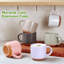 Ensemble de 6 petites tasses à expresso de 5 oz avec poignée et tasses à café en céramique de couleur Morandi