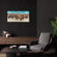  «Bison Herd 1» par Cindy Jacobs, art mural en verre acrylique, 24 po x 12 po-1334530598
