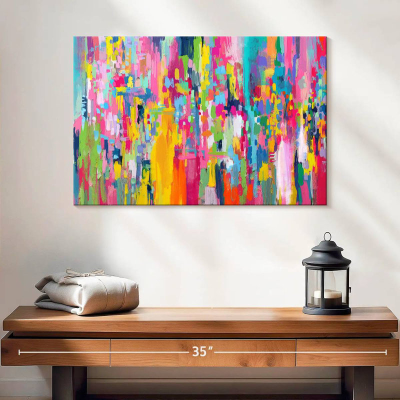 Avery Abstract Vibrant Mix IV, H 16 po x l 24 po