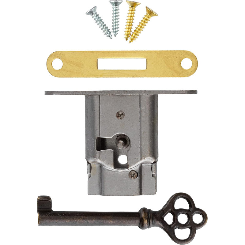Ensemble de serrure à mortaise complète pour portes d'armoire ou tiroirs