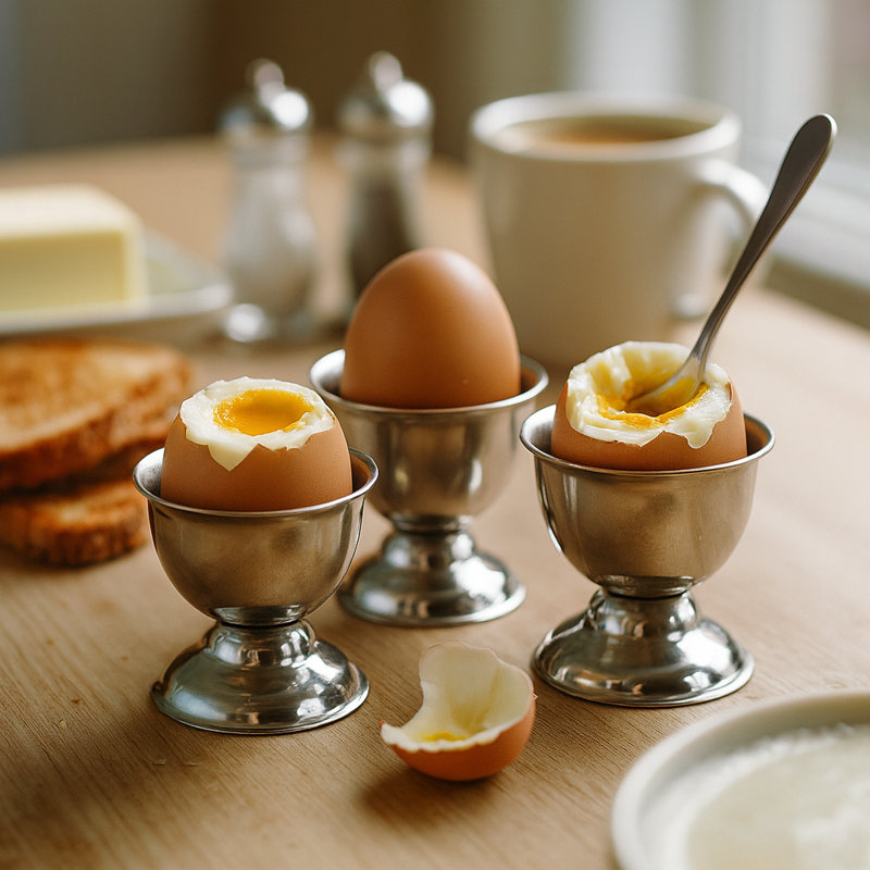 Argon Tableware 6x Stainless Steel Egg Cups