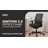 HON Ignition 2.0 Low-Back Mesh Task Chair, Advanced Tilt, Black Frame, Onyx-120541931-120541925-120541927