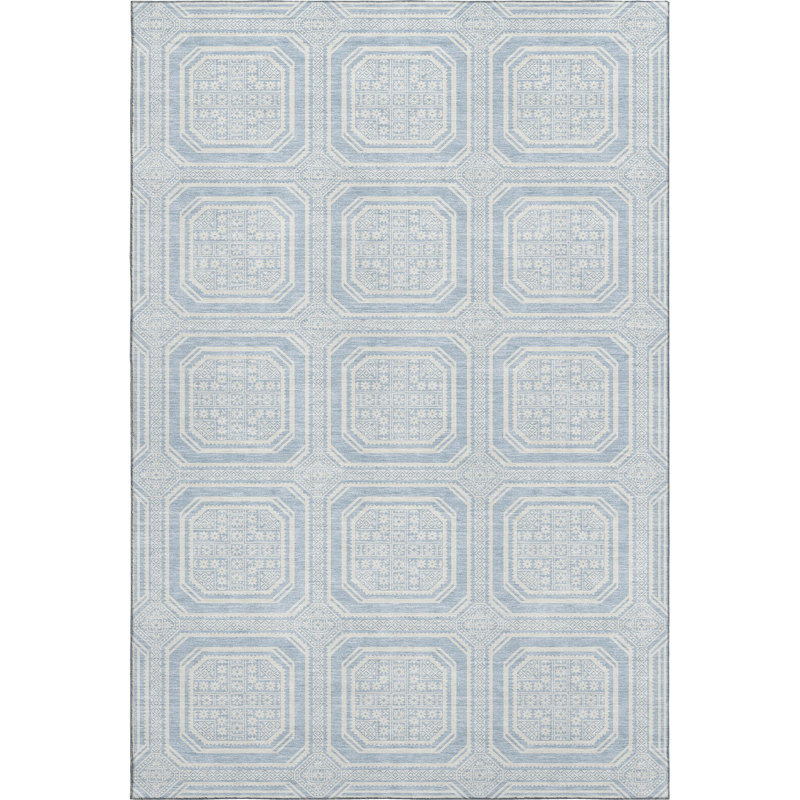 Premium Machine Washable Elize AMF1451 Geometric Rug, Rectangle 10' x 14'