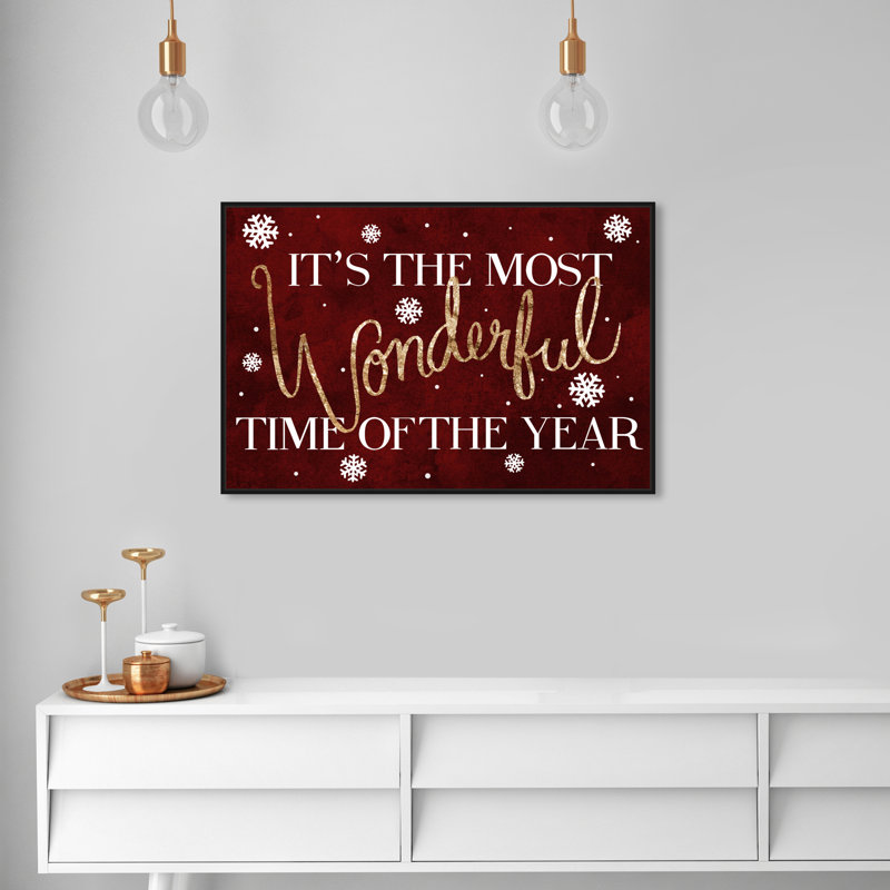 «Wonderful Time» - Impression sur toile, H 24 po x l 36 po, Toile avec cadre noir