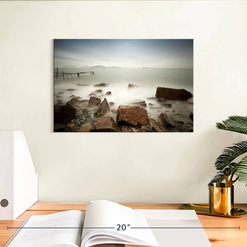 Plage brumeuse Gillard, H 8 po x l 12 po