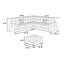 Ensemble de canapé-lit modulaire décontracté simple et capitonné 4 pièces-121104626