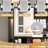 3 Color Switchable Lights Makeup Vanity, 4 Extra Deep Drawers, 1 Cabinet & Shelves, Bedroom Black Vanity With Organizing Shelves Mirror, Drawers Cabinet, Dresser, Material-1311538119