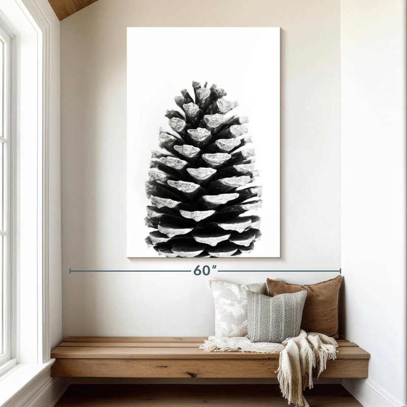 Harnek Pine Cone BW, 51" H x 34" W