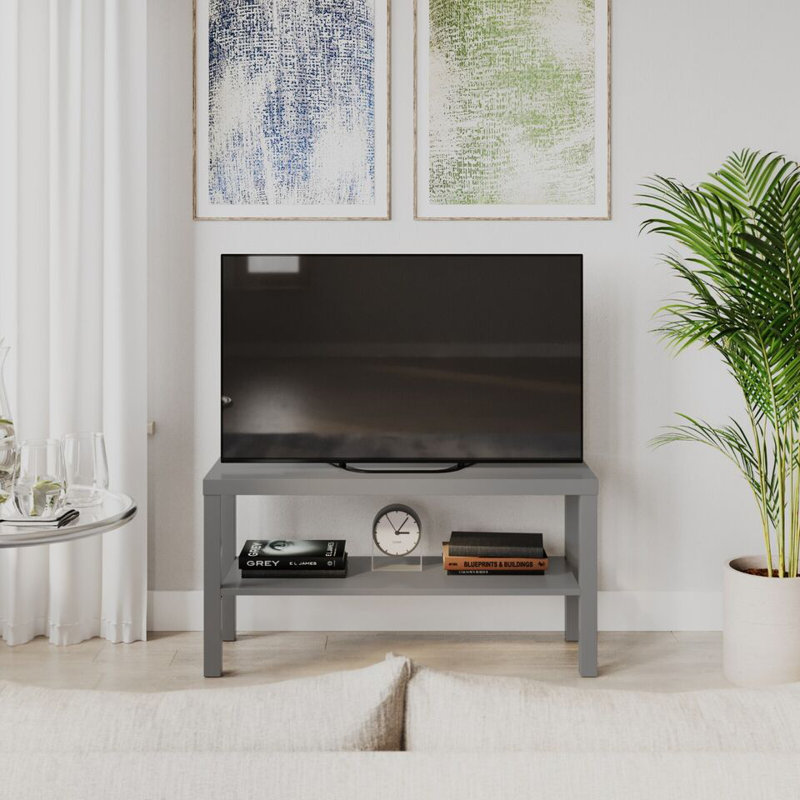Swayne Unfinished TV Stand for TVs up to 32", Grey
