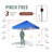 Commercial 8 Ft. W x 8 Ft. D Pop Up Canopy Tent with Patented Centerlock Blue-108926325
