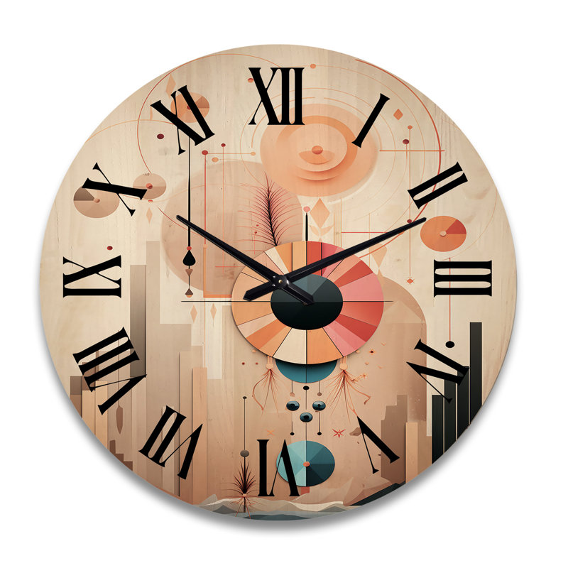 Horloge murale Glorious Elegance Art Nouveau, Très grand
