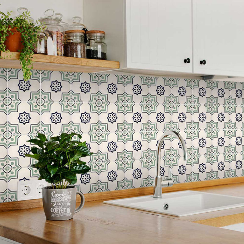 Carreau de mosaïque auto-adhésif en vinyle 5 po x 5 po