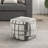 Square Pouf Multi-Color Jacquard Fabric Upholstery Modern Ottoman, Footstool, Non-Slip Floor Pouf, Bean Bag Chair, 1Pc Sitting Pouf