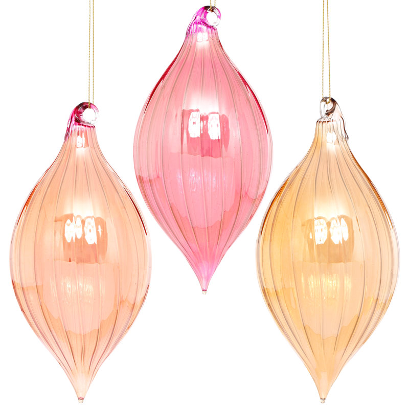 Gleaming Holiday Finial Ornament, 6 Inches