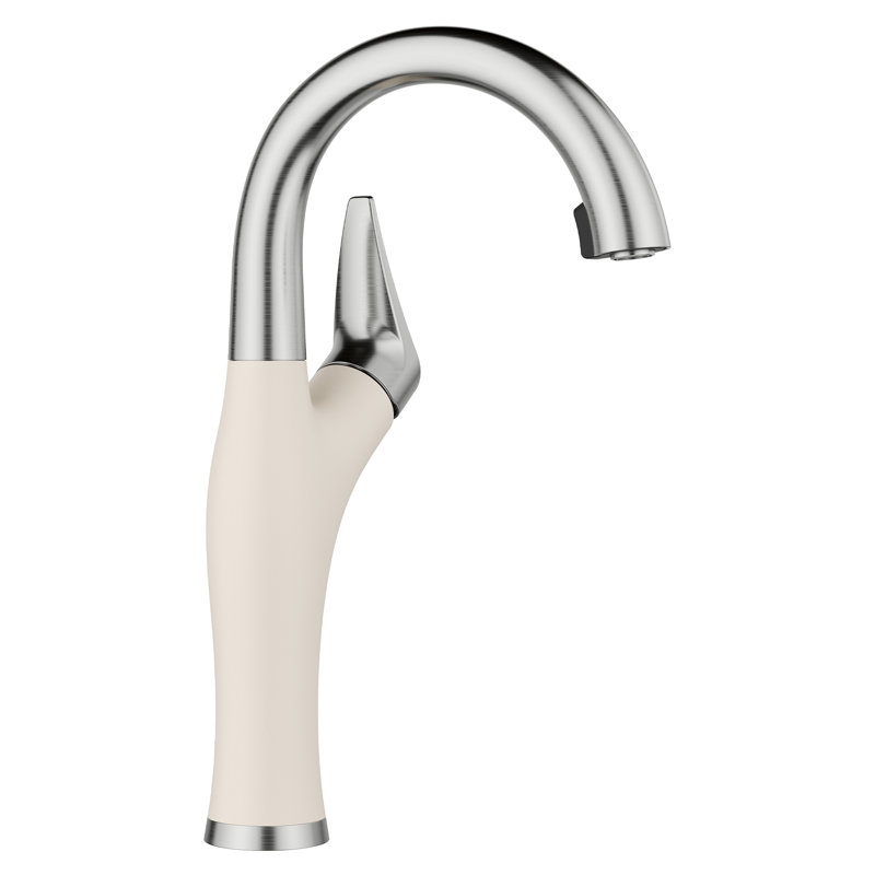 Robinet de bar à double jet Artona, 1,5 gallons par minute, Blanc doux